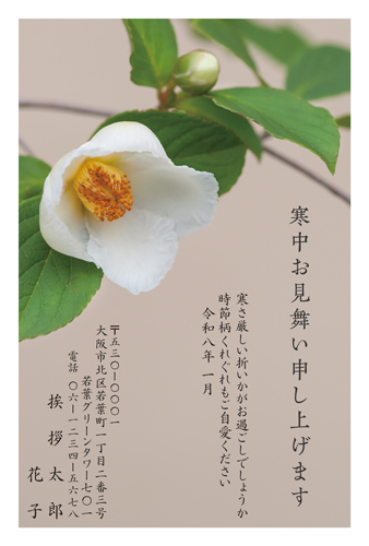 喪中はがき【K26C133】
