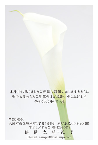 喪中はがき【M20C001】