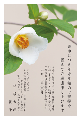 喪中はがき【M25C211】
