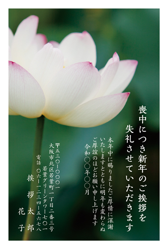 喪中はがき【M26C202】