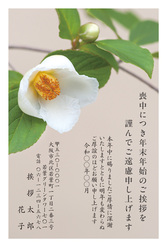 喪中はがき【M26C228】