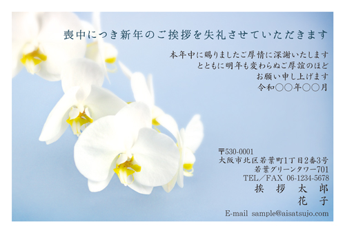 喪中はがき【M26C246】