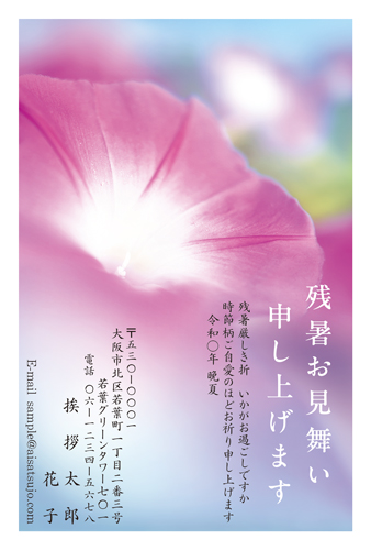 残暑見舞いはがき